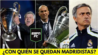 ANCELOTTI, ZIDANE O MOURINHO. ¿Cuál ha sido EL MEJOR TÉCNICO del REAL MADRID? | ESPN FC