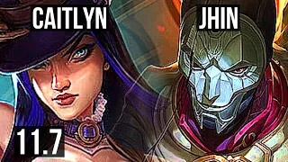 CAITLYN & Lulu vs JHIN & Morgana (ADC) | 9/0/5, Legendary, 500+ games | BR Diamond | v11.7