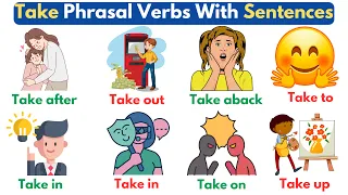 English Vocabulary: Phrasal Verbs With "Take" | Phrasal Verbs With Sentences