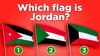 Guess the Flag (Multiple Choice Quiz) #3 - Hard!