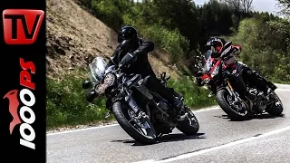 Triumph Tiger 800 XRx vs. Yamaha Tracer 900 Vergleich | Action Fazit