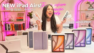 NEW 2024 iPad Airs & Apple Pencil Pro 👩🏻‍💻 Unboxing and Review