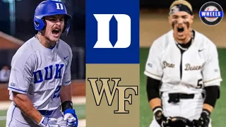 #12 Duke vs #1 Wake Forest (Game 1, Great Game!) | 2024 College Baseball Highlights