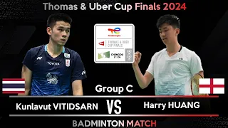 Kunlavut VITIDSARN (THA) vs Harry HUANG (ENG) | Badminton Thomas & Uber Cup Finals 2024