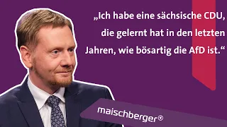 Der sächsische Ministerpräsident Michael Kretschmer (CDU) im Gespräch I maischberger