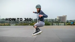 HOW TO 360 on Inline Skates (Rollerblades)