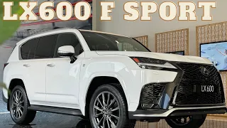 Lexus LX 600 F SPORT 5 Chỗ màu Trắng White Nova Glass Flake ( 083 ) nội thất Đỏ| HL: 0942.115.775