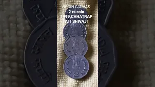 2 rs coin,1999 Chhatrapati Shivaji Maharaj