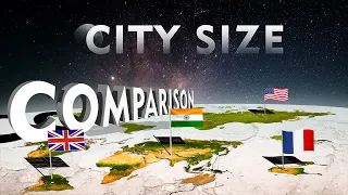 The Cities Size Comparison in 3D ( check your city size in the list )