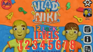 Vlad & Niki 12 Locks Level 1 2 3 4 5 6 7 8