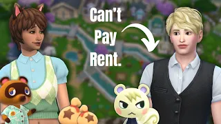 Being A Landlord To ACNH Villagers In Sims 4 (Chaos Ensued)