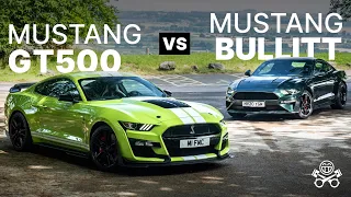 Ford Mustang GT500 vs. Mustang Bullitt | PistonHeads