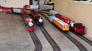 Big model trains take over the entire house!