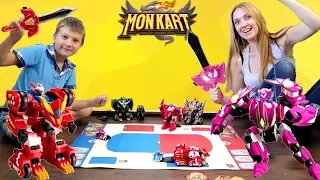 BATTLE Monkart on the playing field with CARDS! Who wins Monkart?