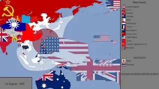 World War II in the Pacific with Flags: Every Day