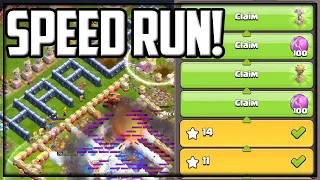 Strange But True SPEEDRUN- Every Haaland Challenge in Clash of Clans!