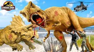 Best T-rex Chase All Part | T-rex vs Hunter | Jurassic Park Fan-Made Short Film | Dinosaur @Ms.Sandy