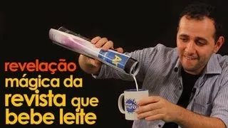 Revelação da MÁGICA da revista que bebe leite