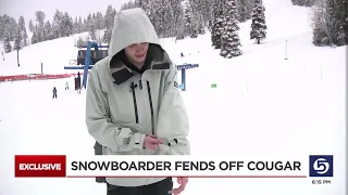 Cache Valley man fends off cougar attack with snowboard