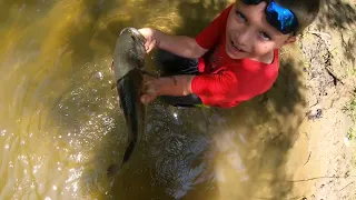 Indiana Creek Bass Fishing - NEW CREEK!