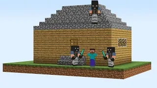 ЭТИ ТРИ БАНДИТА ХОТЯТ ОГРАБИТЬ МОЙ ДОМ В МАЙНКРАФТ 100% ТРОЛЛИНГ ЛОВУШКА MINECRAFT БАНДИТ ВОРИШКА