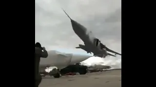 CRAZY LOW PASS - The Most Extreme Military LowPass - Ukrainian AF Su-24M Fly by