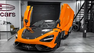 🚀 2022 MCLAREN 765LT SPIDER 765CV / MYAN ORANGE / WALKAROUND / SOUND