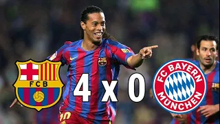 Barcelona 4 x 0 Bayern Munchen (Ronaldinho show) ~ Trofeu Joan Gamper 2006 Highlights HD