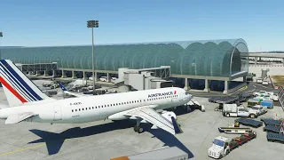 Full Flight of Air France A320neo (Geneva to Paris) - MSFS 2020 -