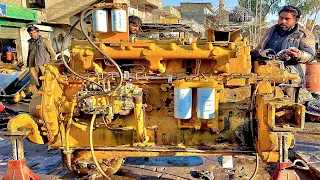 Rebuilding Komatsu Bulldozer Engine Completely | Restoretion of Komatsu D155-A Engine