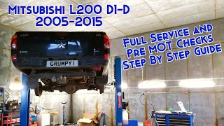 Mitsubishi L200 DI-D 2005-2015 Full Service Step by Step Guide