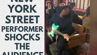 This Is A Man's World - New York Street performer (Square)