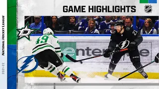 Stars @ Lightning 1/15/22 | NHL Highlights