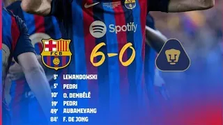 Barcelona vs Pumas UNAM 6-0 Extended Highlights & All Goals 2022 HD👑💯#highlights