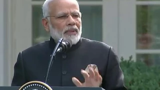 PM Modi's Speech at Joint Press Statements with President Trump in Washington DC