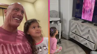 Dwayne Johnson's Daughter REACTS to SURPRISE Video From Jason Momoa