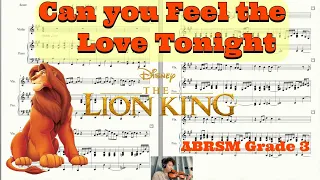Can you Feel the Love Tonight from Lion King Violin Piano