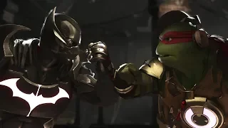 Injustice 2 : Batman Vs Raphael (TMNT) - All Intro/Outro, Clash Dialogues, Super Moves