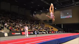 Viktoriia Danilenko RUS run 2 2015 Tumbling World Final