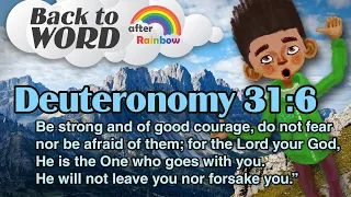 Deuteronomy 31:6 ★ Bible Verse | Bible Study for Kids
