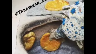Табасаранский  хлеб в тандыре. #дюбек