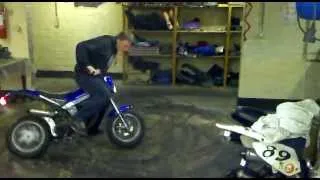 indoor rolling burn and wheelie with streetmagic