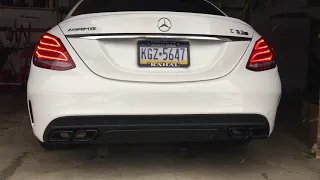 2017 AMG C63 S Race Down-Pipe Cold Start