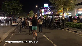 Yogyakarta City Relaxing Walk [4K~60] Malioboro Saturday Night Walking Tour