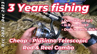 Is it worth it?  Cheap Plusinno Telescopic Fishing Rod and Reel Combo 🎣