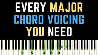 EVERY Major Chord Voicing You Need for Jazz Piano