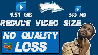 How to Reduce Video Size | With virtually no Quality loss | BimalTalks