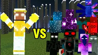 Sentinel Herobrine vs Strongest Creepypasta Mobs Part 1