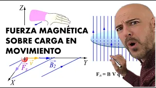 FUERZA MAGNÉTICA SOBRE UNA CARGA (un protón) EN MOVIMIENTO. Fuerza de Lorentz