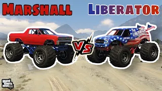 GTA 5 : MARSHALL VS LIBERATOR (MONSTER TRUCK) ||GTA 5||